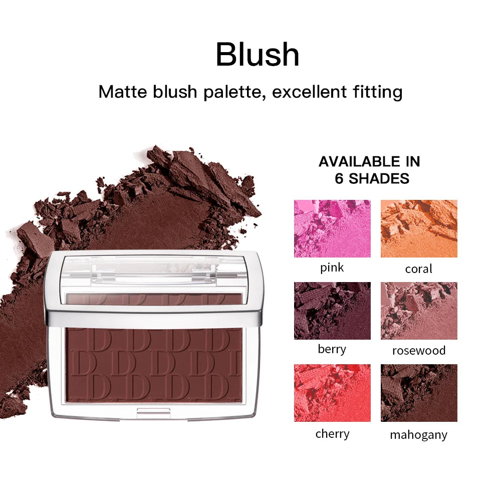 Blush Matte Natural Cheek Tint Brighten Face Waterproof Face Contouring Cosmetics Blush Powder Soft Female Makeup For Cheeks Peaceful Pleasures Health and Wellness