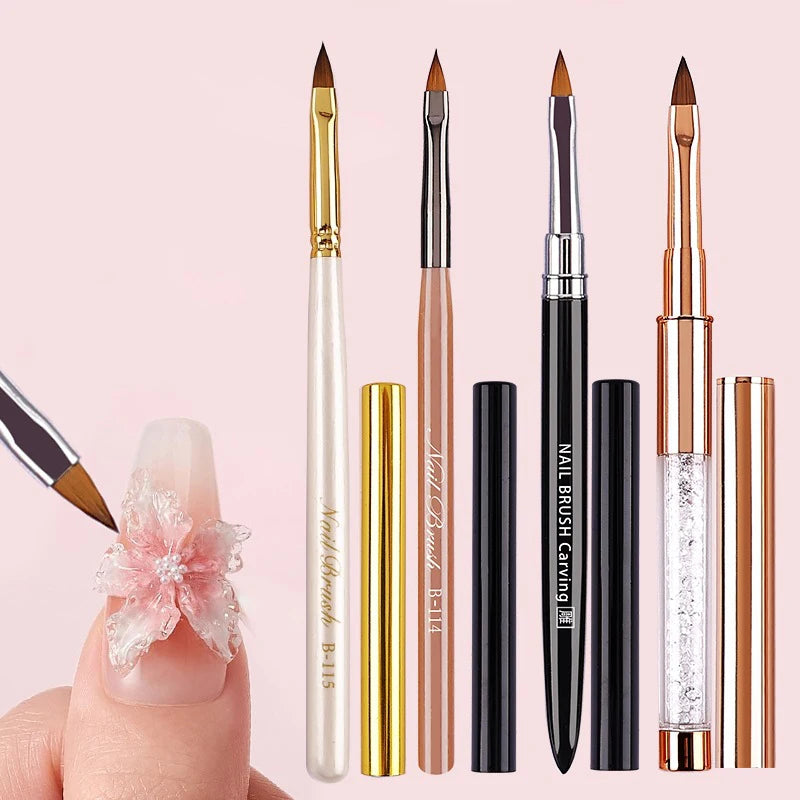 1 PCS Nail Brush For Manicure Art Brush Nail Salon Brush Gadgets Nail Supplies For Professionals Peaceful Pleasures Health and Wellness