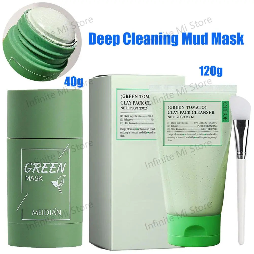 Green Tomato Mud Mask Moisturizing Pore Cleansing Refreshing Deeply Hydrating Nourishing Smoothing Facial Skin Care Peaceful Pleasures Health and Wellness