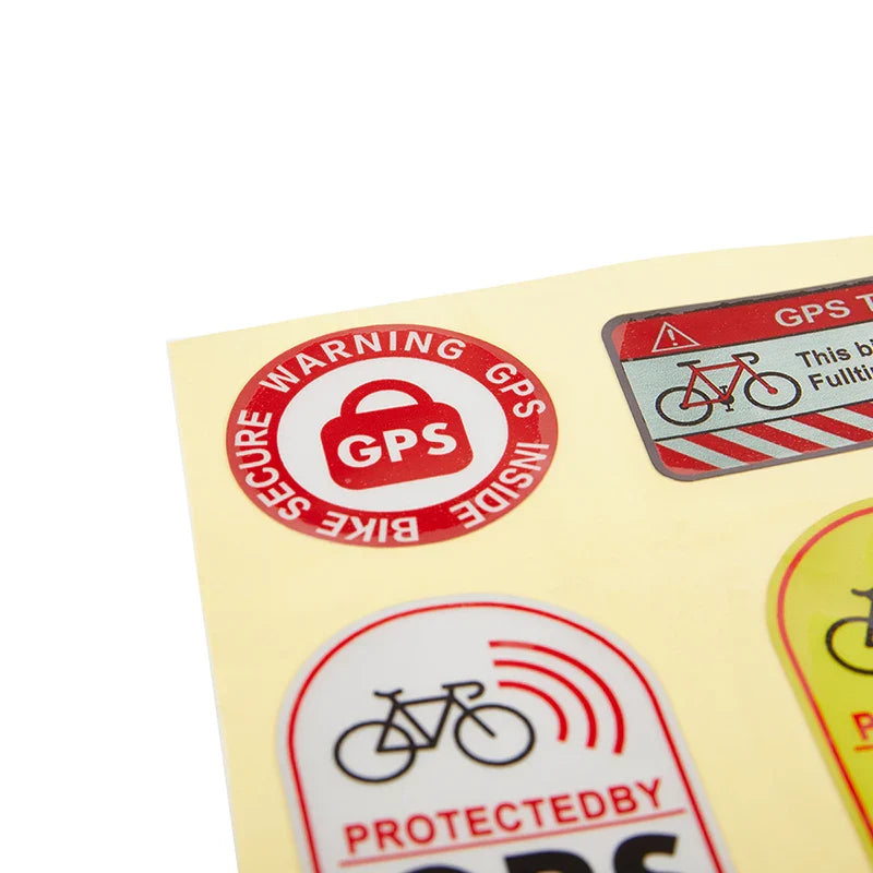 Reflective GPS Tracking Warning Sticker – Motorcycle & Bike