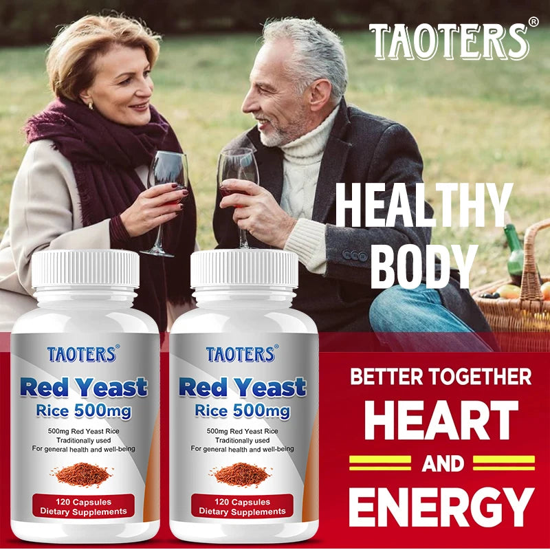 Red Yeast Rice 500mg Capsules | Heart & Cholesterol Support