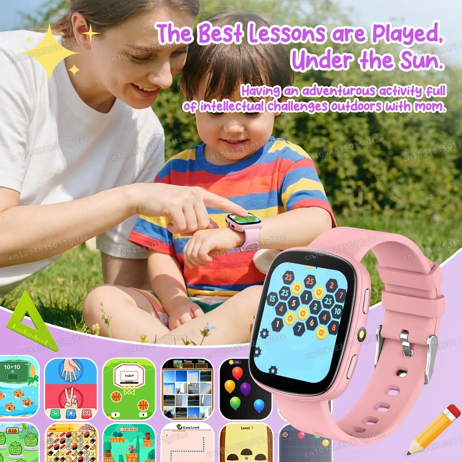 2026 Kids Games Smartwatch 1.83''HD Screen Camera 22 Interesting Games Sleep Monitor Alarm Clock Calculator Children Watch Gifts Peaceful Pleasures Health and Wellness