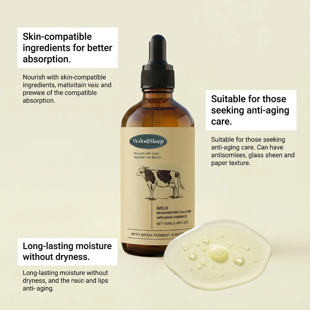 Beef Tallow Retinol Firming Serum – Anti-Aging & Brightening
