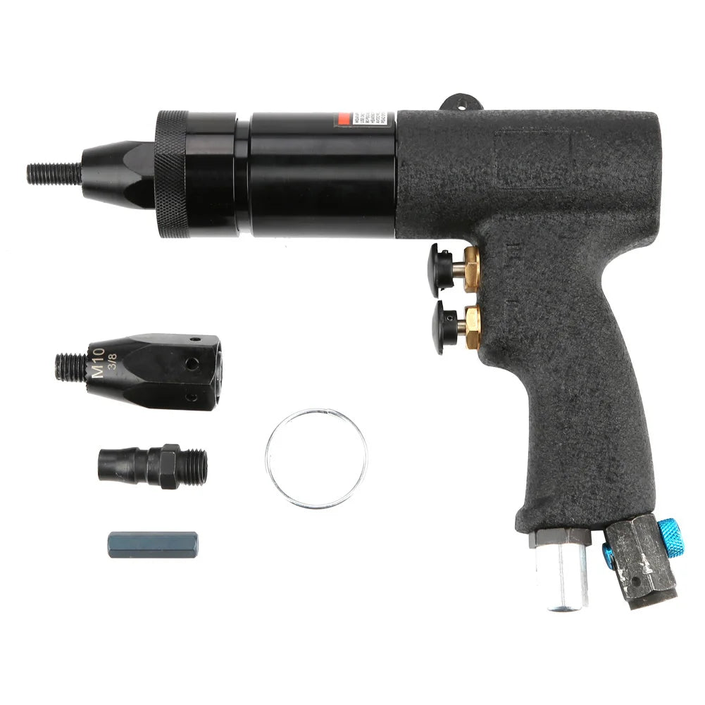 Pneumatic Riveting Gun Air Rivet Automatic Riveter Nut Tools Metal