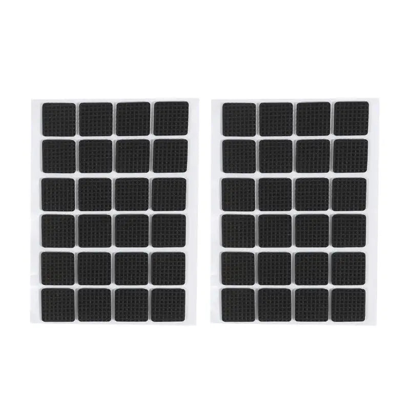 Self Adhesive Floor Protector Pads Chair Leg Table Feet Furniture Anti Slip Bumper Noise Reduction Mat Wear Resistant Felt Pads Peaceful Pleasures Health and Wellness Square 2.1cm