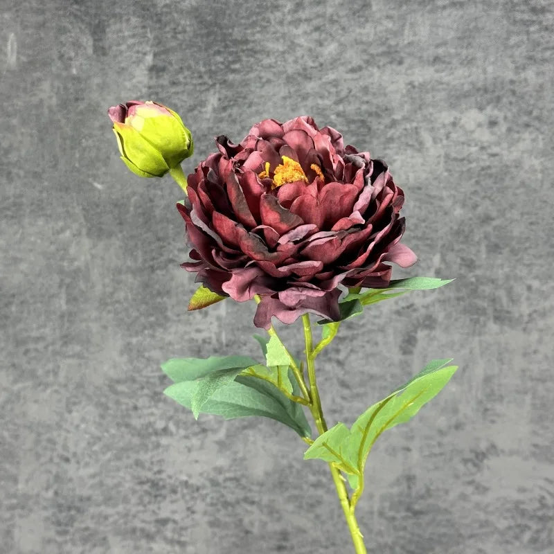 Large Silk Peony Artificial Flowers 2 Heads | Wedding Home Decor