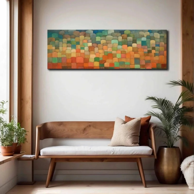 Mid Century Modern Canvas Wall Art | Minimalist Boho Print Canvas Wall Art Print Peaceful Pleasures Health and Wellness