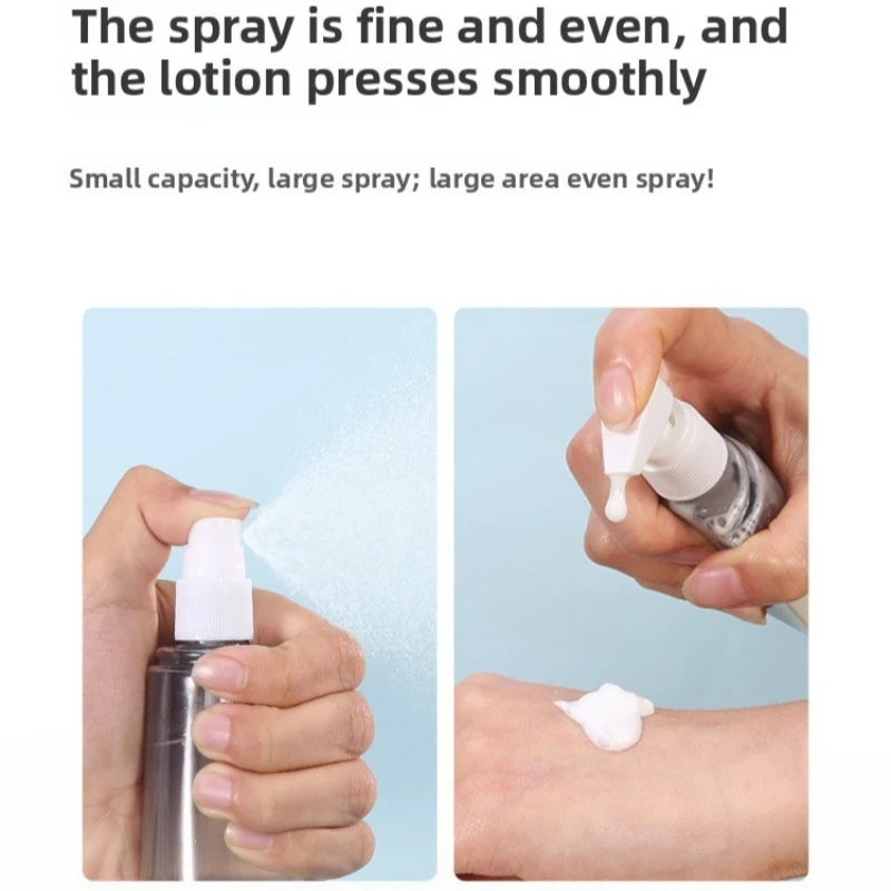 3PCS SET 50ml&100ml Travel Bottle Set Shampoo Shower Gel Hand Soap Cosmetic Moisture Body Empty Bottle Travel Kit Accessories Peaceful Pleasures Health and Wellness