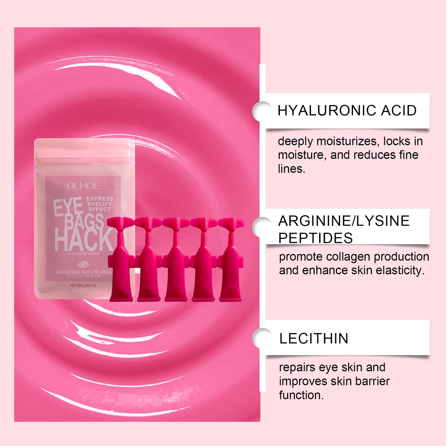 OUHOE Moisturizing Eye Cream – Firms & Reduces Fine Lines