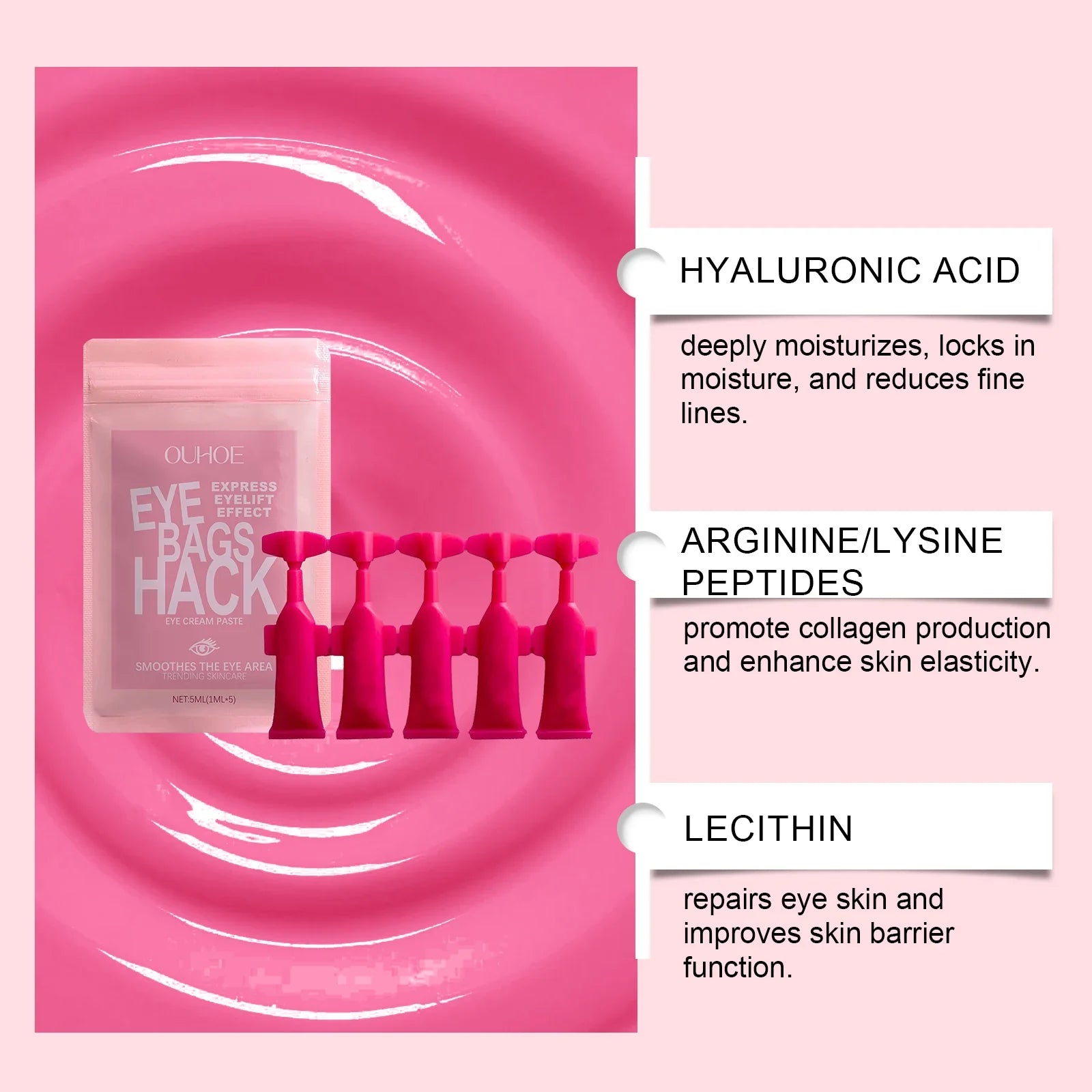 OUHOE Moisturizing Eye Cream – Firms & Reduces Fine Lines Eye Cream Oasis Select