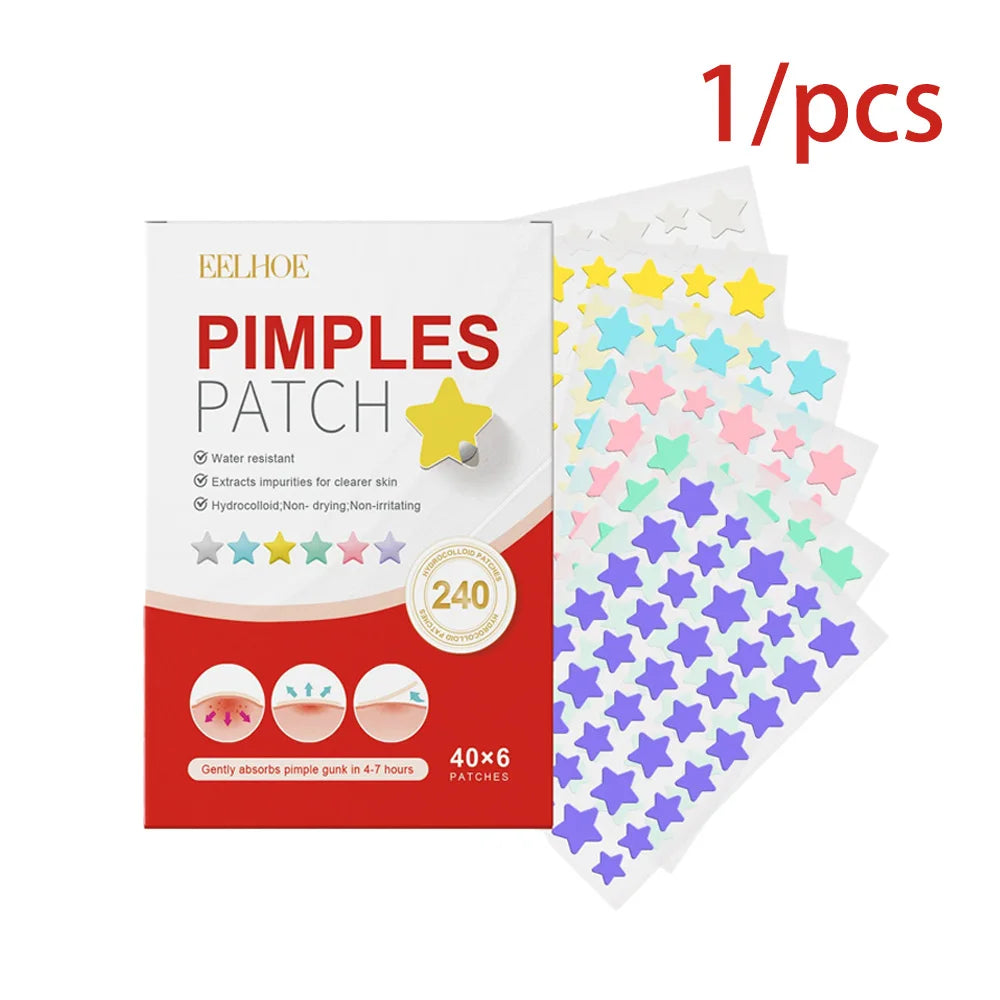 1/2/3 Box Acne Pimple Patches Star Hydrocolloid Spot Cover Face Invisible Stickers Patch Acne for Covering Zits and Blemishes Peaceful Pleasures Health and Wellness 1pcs
