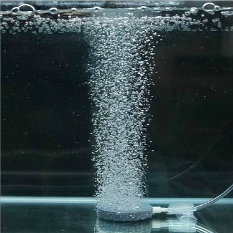 Air Bubble Stone Aquarium Aerator Pond Pump Disk Hydroponic Oxygen