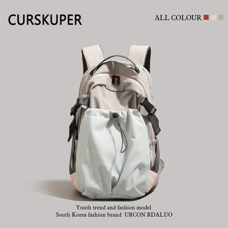 Retro Large Capacity Travel Backpack – Unisex 36–55L Nylon