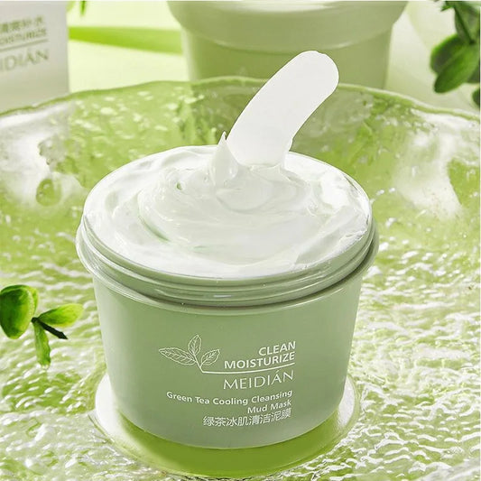 Green Tea Ice Mud Mask – Blackhead Removal & Oil Control 120g Face Mud Mask Peaceful Pleasures Health and Wellness
