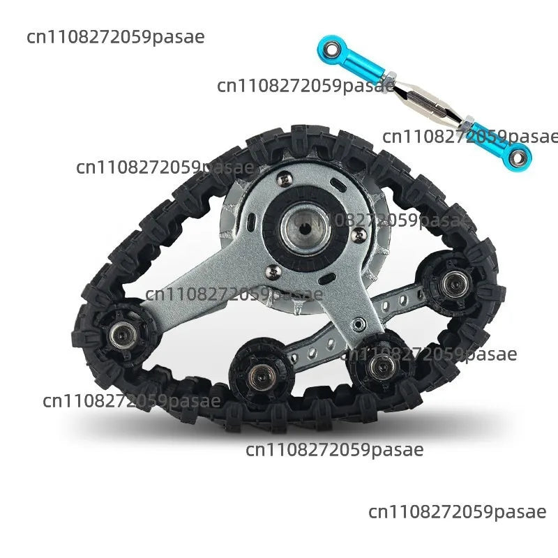 4-Piece Metal Track Wheel Set for RC Crawler | DIY Upgrade