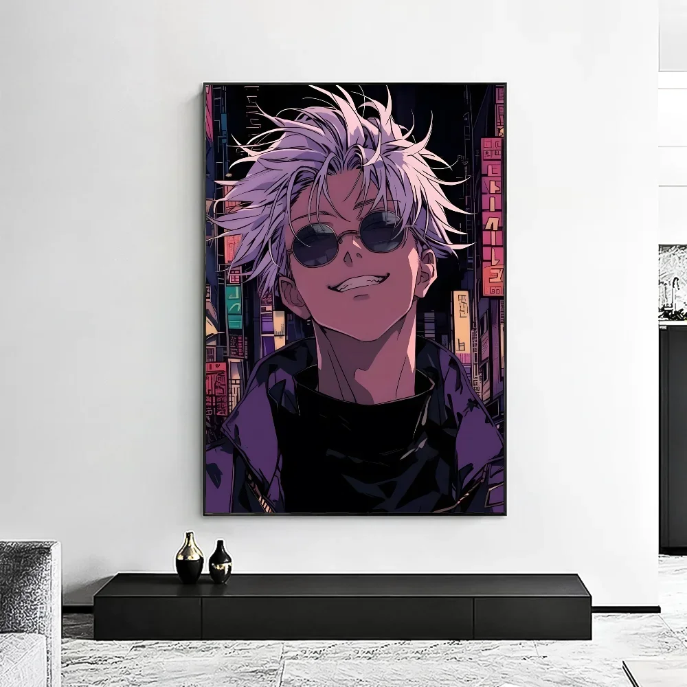 Satoru Gojo Canvas Wall Art | Jujutsu Kaisen Anime Poster