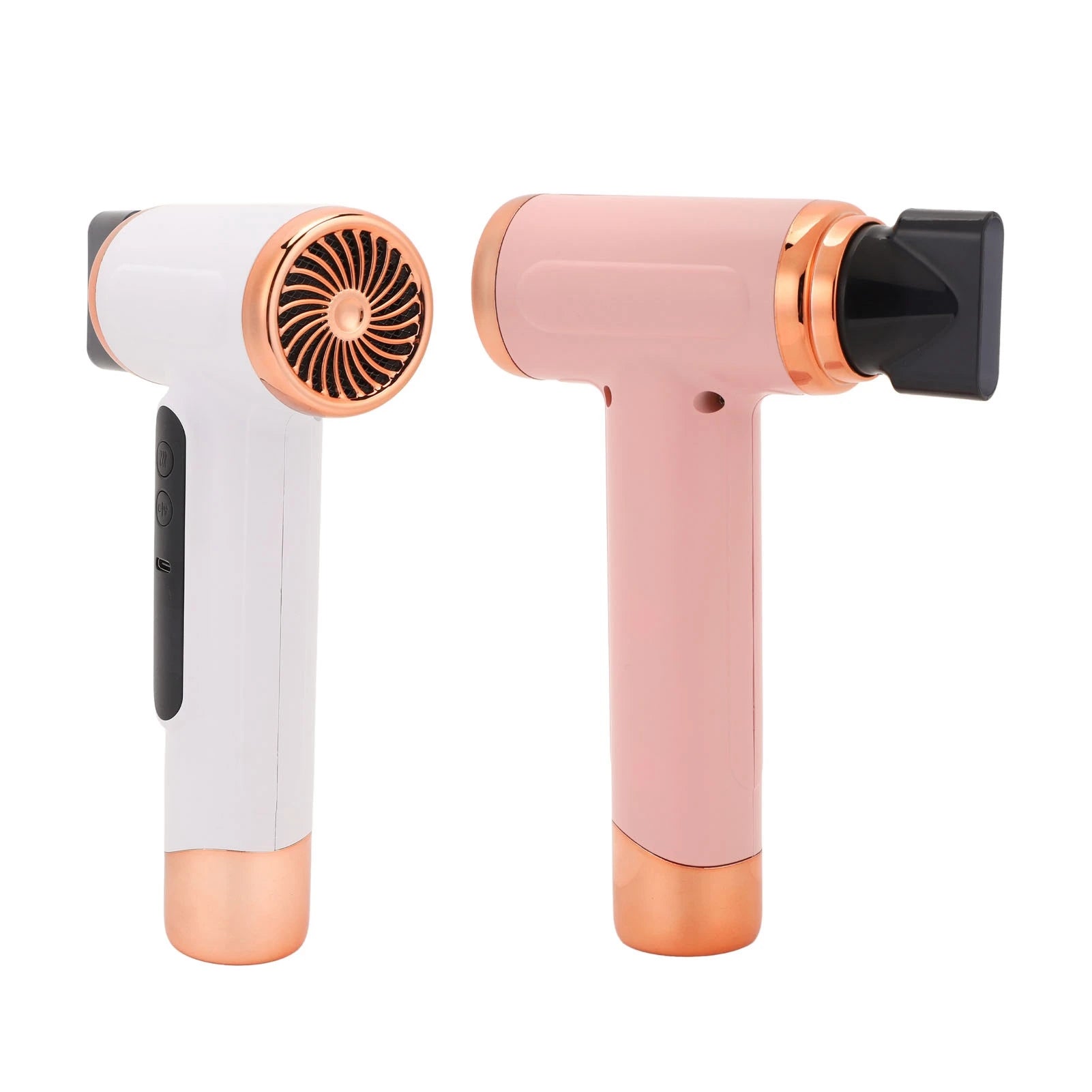 Hair Blow Dryer 200W 15000mAh Portable Hair Dryer USB Rechargeable Multi Modes Lightweight Fast Drying with Nozzle for Travel Peaceful Pleasures Health and Wellness