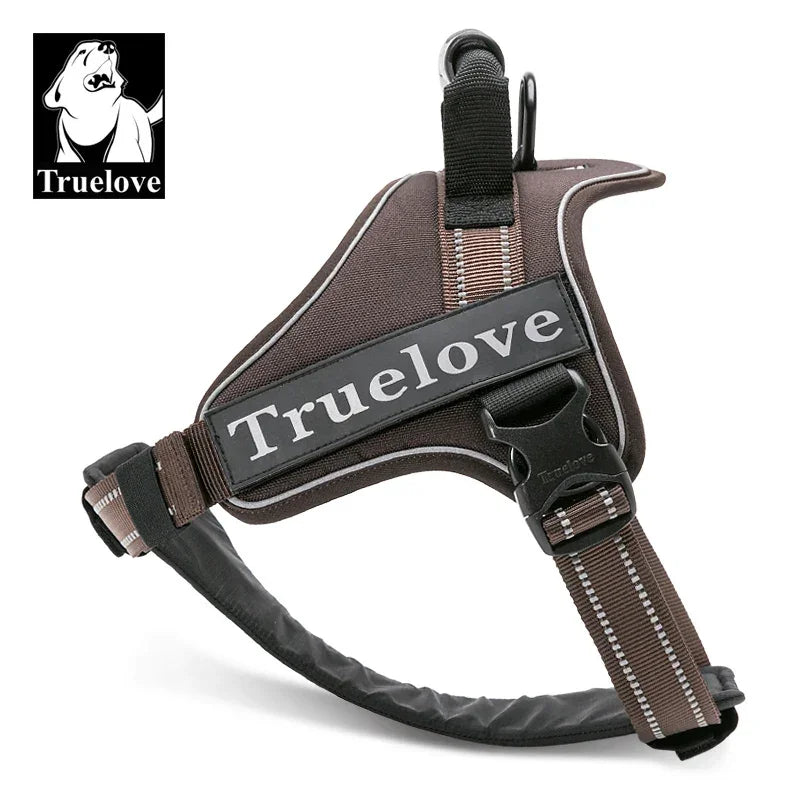 Truelove Dog Harness No-Pull Reflective Stitching Night Visibility Outdoor Adventure Big Dog Harness Match Puppy Vest TLH5753 Peaceful Pleasures Health and Wellness
