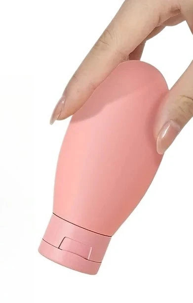 3pcs 1set Travel Refillable Cosmetic Containers 60ML Travel Bottles Set Mini Squeeze Bottles for Toiletries Shampoo Conditioner Peaceful Pleasures Health and Wellness 3pcs pink