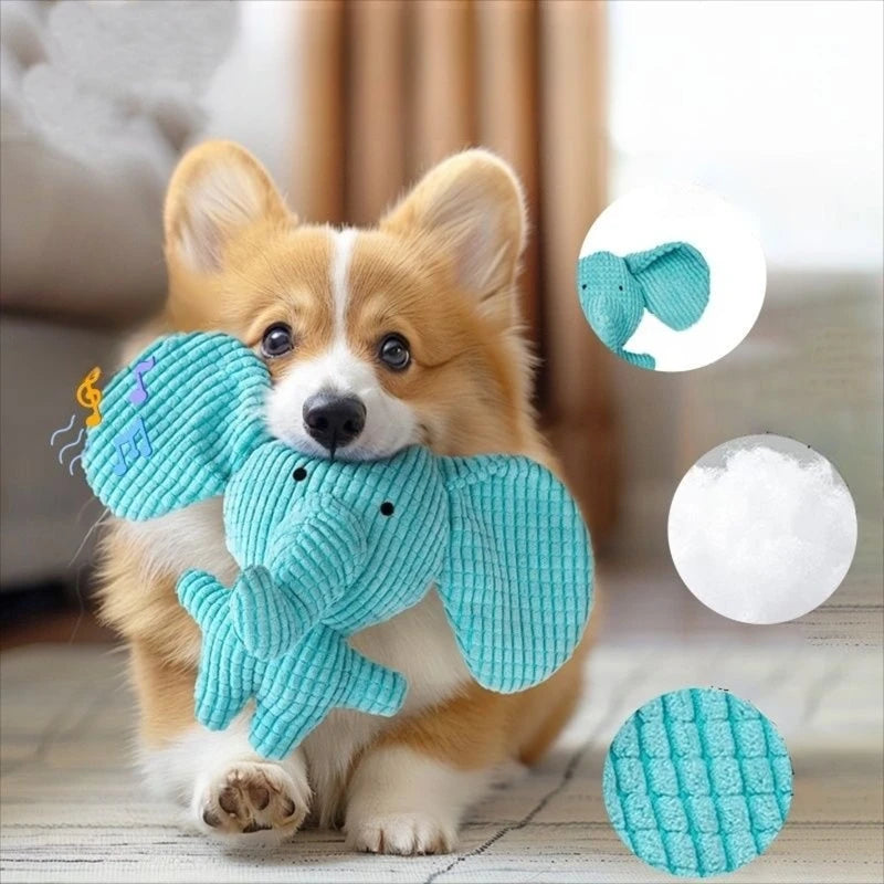 Pet Plush Toy Dog Calming Duck Companion Sleeping Duck Toys Chew Toy Durable Squeaky for Puppy Pet Teeth Cleaning Chew Pet Toy Peaceful Pleasures Health and Wellness