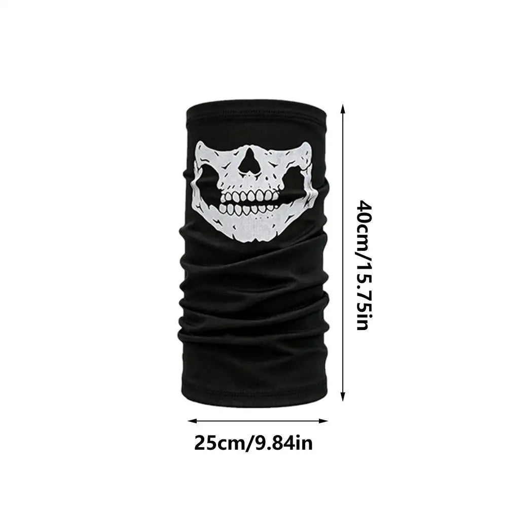Skull Neck Gaiter Breathable Outdoor Face Bandana For Men Women, Cycling Biking Running Hiking Camping Daily Commute Peaceful Pleasures Health and Wellness A