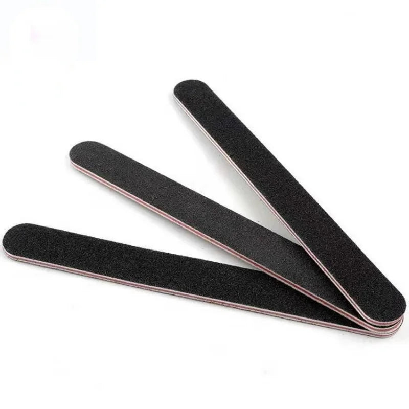 10Pcs Nail Files Sanding 100/180 Round Grit Buffer Block Pedicure Manicure Buffing Polish Beauty Tools Professional Nail Files Peaceful Pleasures Health and Wellness