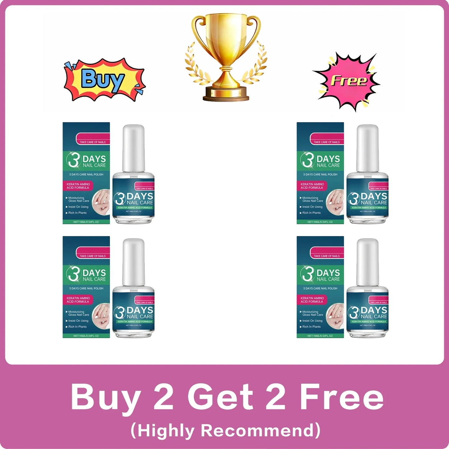 3-Day Nail Repair & Nourishing Oil – Moisturizing Cuticle Treatment
