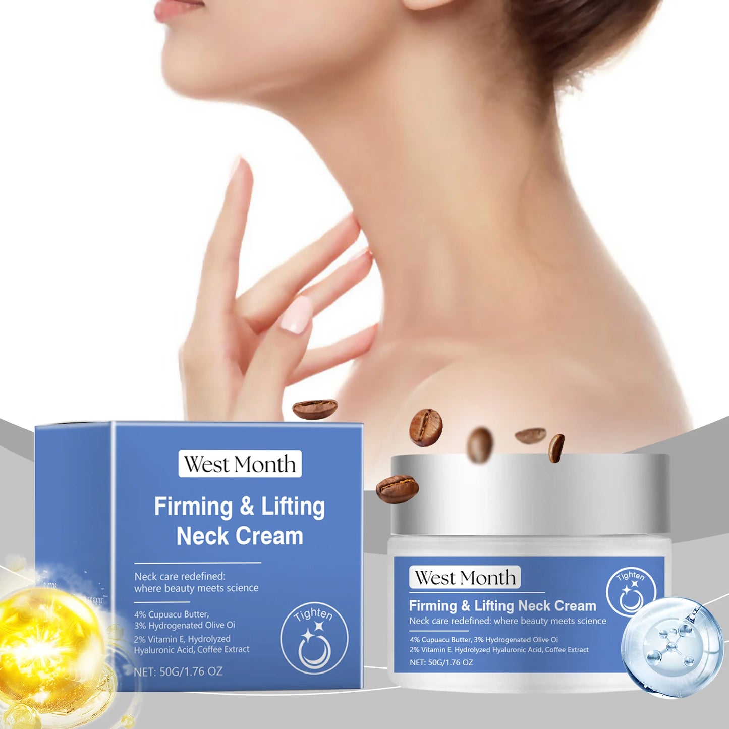 Collagen Neck Cream – Firming, Anti-Wrinkle & Brightening | 50g