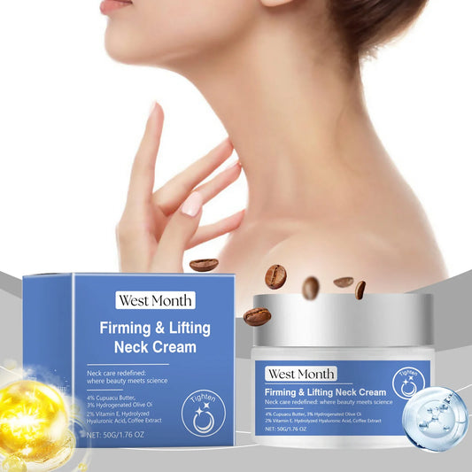WEST MONTH Collagen Neck Cream – Anti-Wrinkle & Brightening Neck Firming Cream Oasis Select