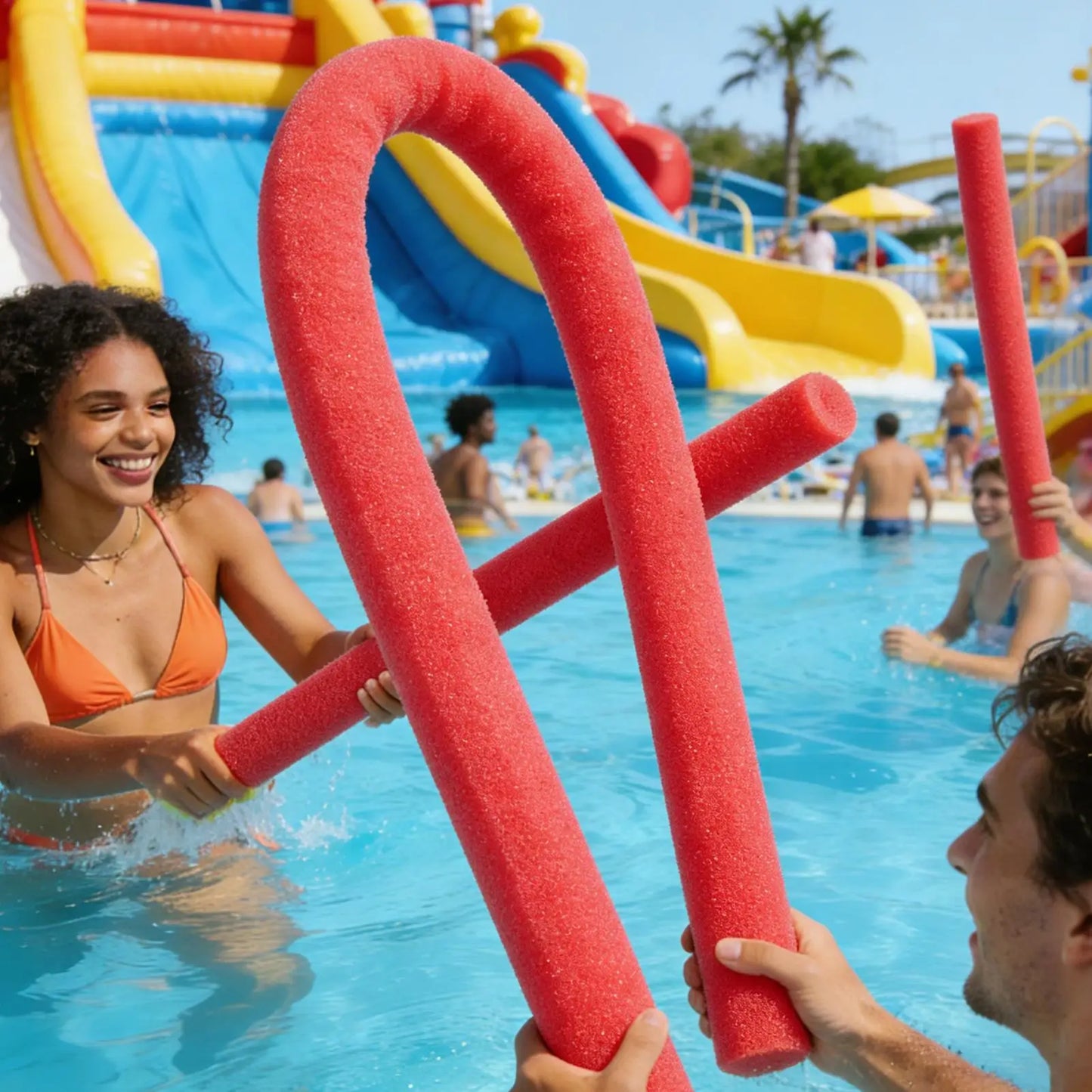 1.2m Foam Pool Noodle – Hollow Float Stick for Kids & Family