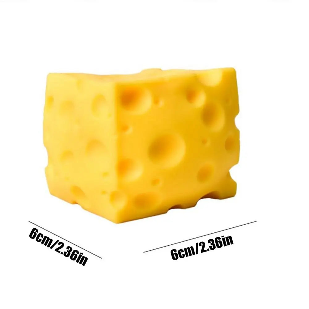 Squishy Cheese Cube Fidget Toy – Slow Rebound Stress Relief