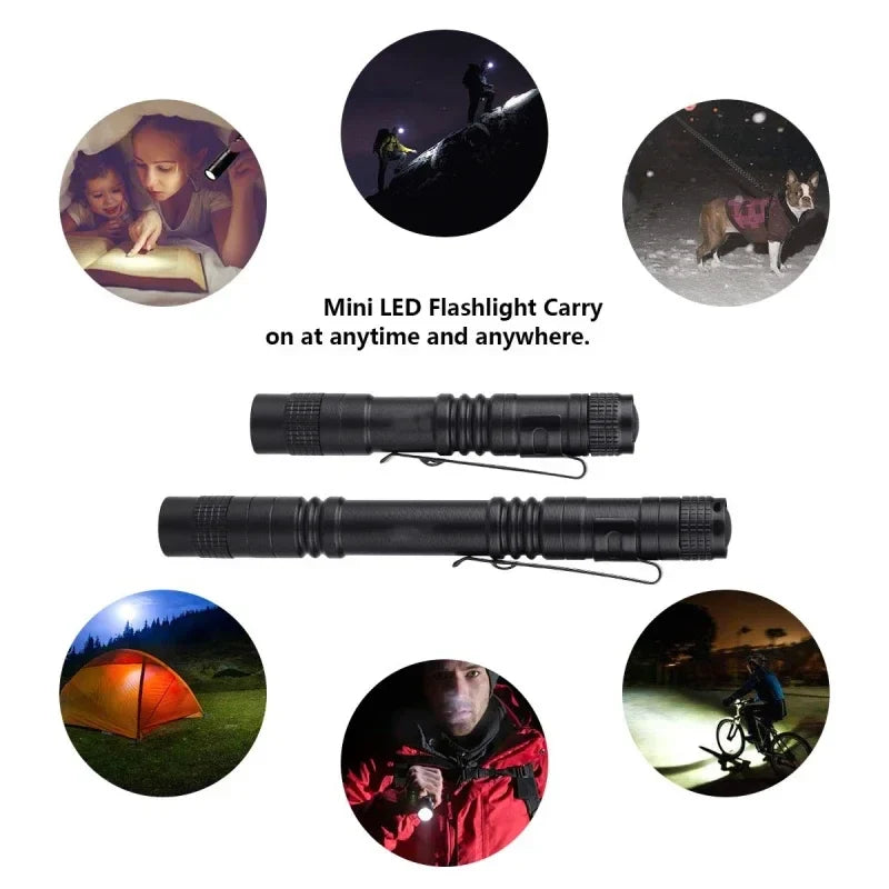 ESMARTER Mini LED Pen Flashlight – 250 Lumen Pocket Torch