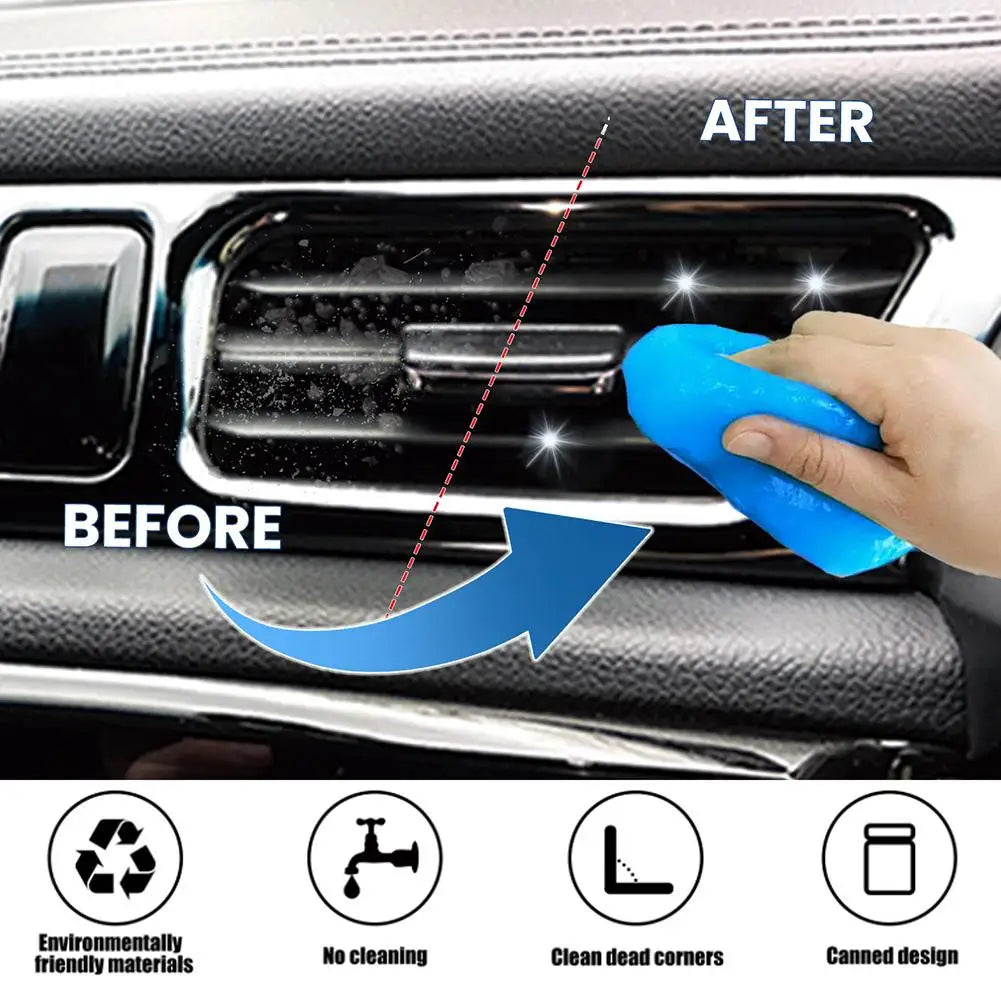 Car Air Vent cleaning soft glue Magic Dust Cleaner Gel Office Gap Wash Mud Removal Rubber Auto Interior Cleaning Peaceful Pleasures Health and Wellness