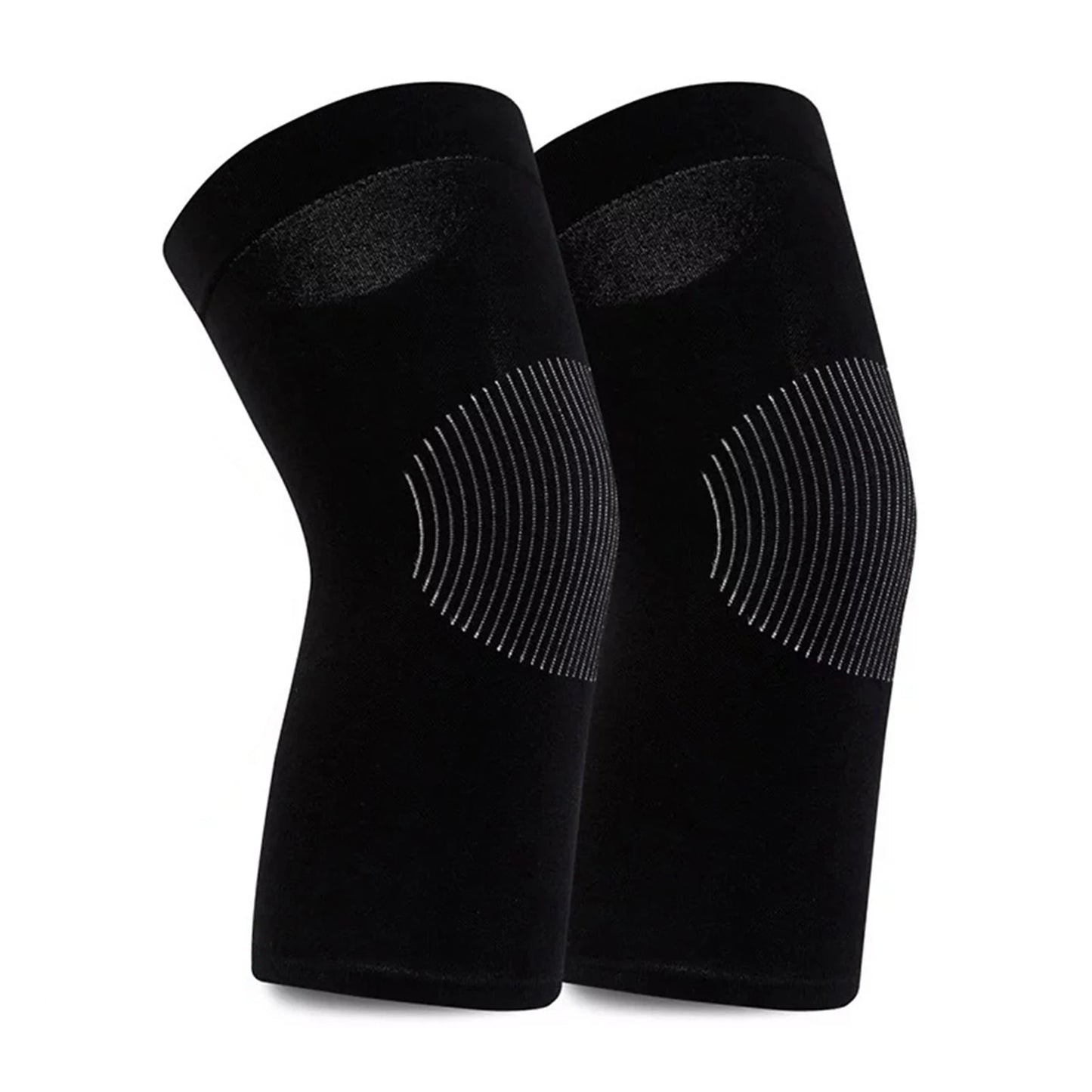 Sports Knee Protector Pads Ultra-thin and Seamless for Air-conditioned Rooms for Keeping Warmth Use for Avoid Injuring Use Peaceful Pleasures Health and Wellness black