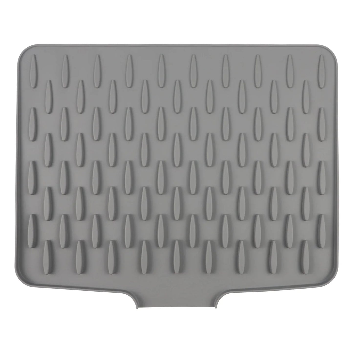 Silicone Dish Drying Mat with Water Diversion | Non-Slip Kitchen