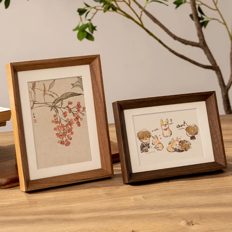 Wood Photo Frame 6 7 8 10 A4 Inch | Modern Home Décor Display