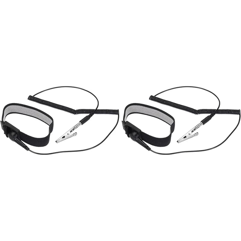 Anti-Static Wrist Strap Grounding Bracelet for Electronics – 2 Pack
