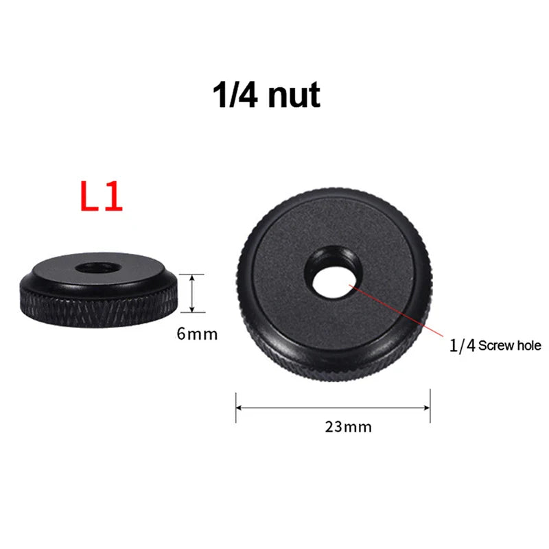 Camera Screw Adapter 1/4 3/8 5/8" Tripod Hot Shoe Mount