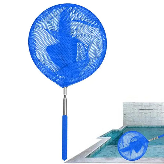 Swimming Pool Skimmer Net Telescoping Pool Skimmer Swimming Pool Cleaner Net Cleaning Leaves and Debris Debris Removal Tool Peaceful Pleasures Health and Wellness Default Title