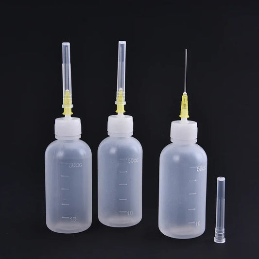 50ml Needle Dispenser Bottles 3-Pack – Flux & Adhesive Tool Needle Dispenser Bottle Oasis Select