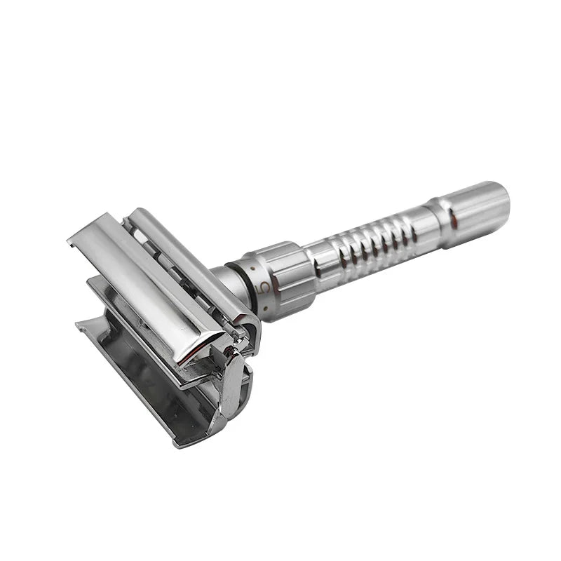 Adjustable Double Edge Safety Razor – Stainless Steel Men's