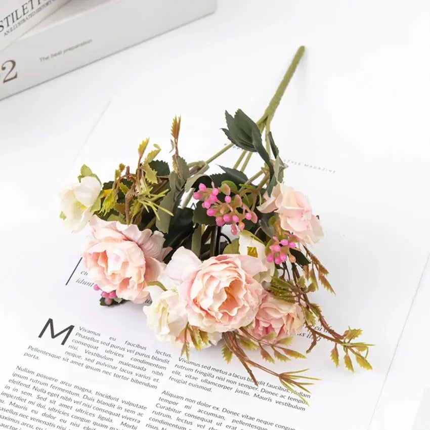 Silk Peony Artificial Flowers for Wedding, Home & Party Décor