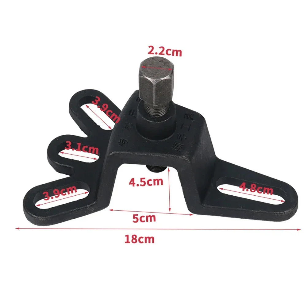 Universal Brake Drum Puller Tool 4 Hole Wheel Hub Puller Repair Tool Handheld for Motorcylce Accessories for Tricycle Motorbike Peaceful Pleasures Health and Wellness