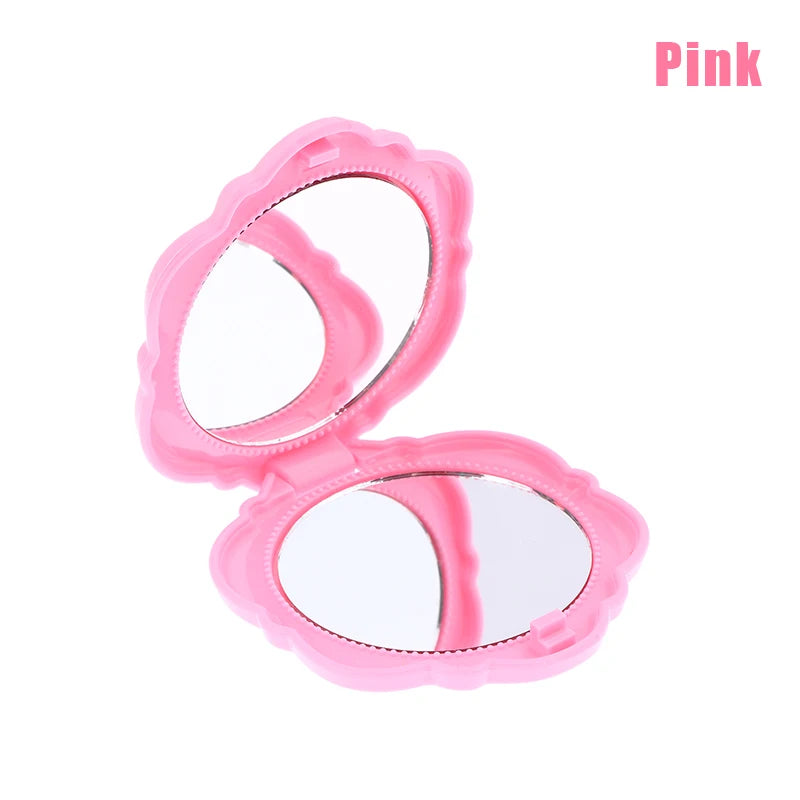 Retro Rose Double-Sided Compact Pocket Makeup Mirror