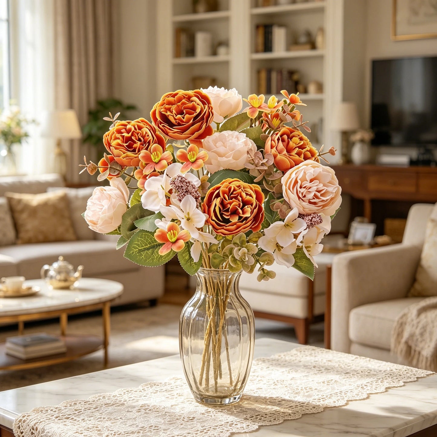 Silk Peony Artificial Flowers – Wedding & Home Decor