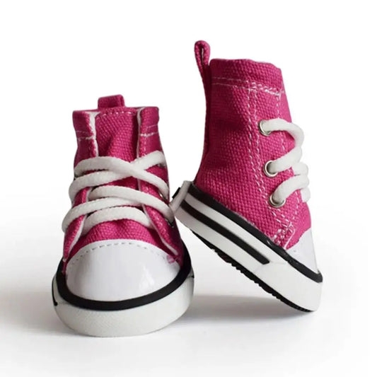 Creative 4PCS/Set Pet Shoes Waterproof Canvas Puppy Pet Dogs Boots Dirt-proof Breathable Pet Supplies Pets Peaceful Pleasures Health and Wellness