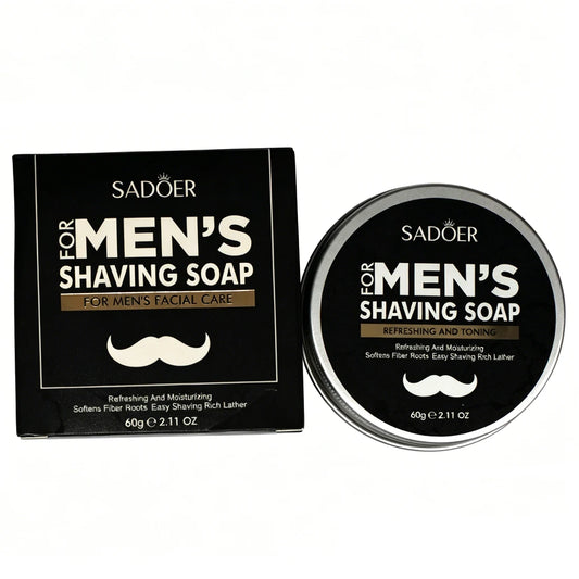 Men’s Shaving Soap Bar 60g – Moisturizing Natural Lather for Smooth Shave Peaceful Pleasures Health and Wellness Default Title