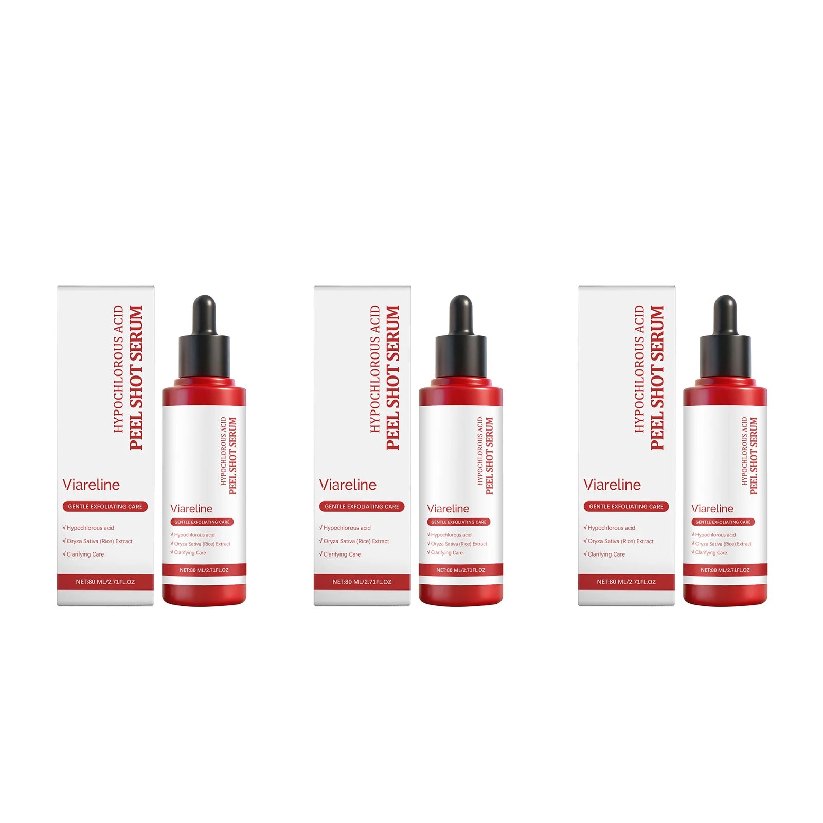 Rice Exfoliating Serum Moisturizing Brightening Cleansing Pores Dead Skin Remover Oil Control Smoothing Facial Peeling Essence Peaceful Pleasures Health and Wellness 240ml boxed