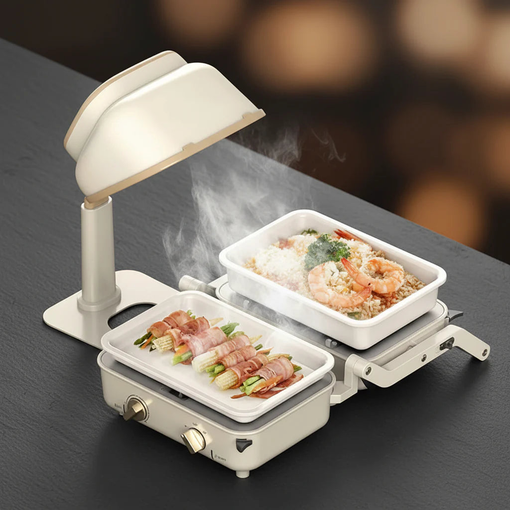 Compact Portable Desktop Range Hood – USB Smoke Extractor Fan