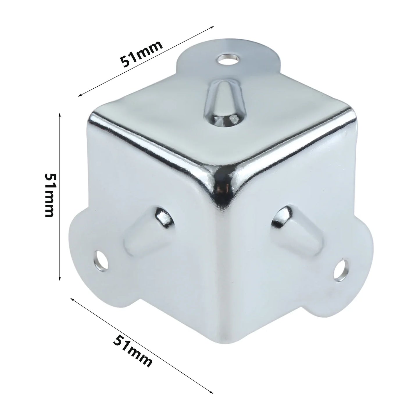 Metal Corner Protectors for Flight Cases & Speaker Cabinets – 4pk